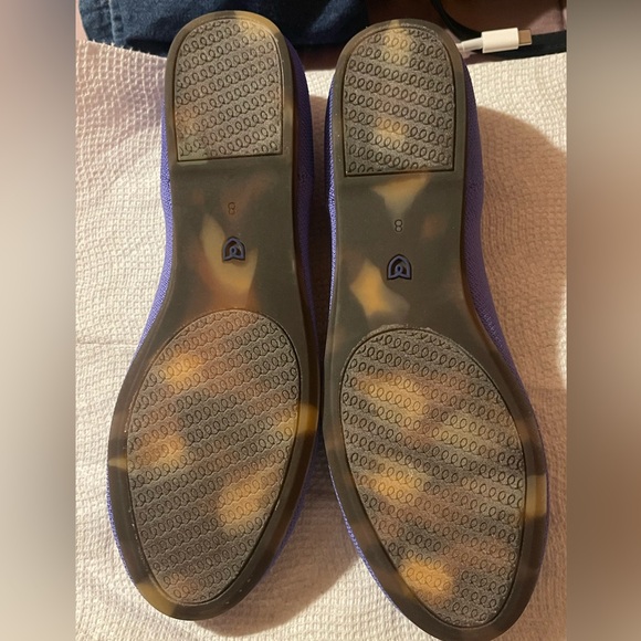 Rothy's The Flat Periwinkle Purple Ballet Slip On Shoe Women's Size 8 LIKE NEW - Picture 7 of 10